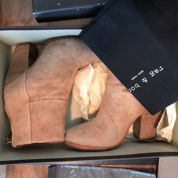 RAG & BONE CANVAS NEWBURRY BOOTIES - Picture 2 of 4